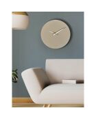 Horloge décorative cappuccino - 35x35 cm