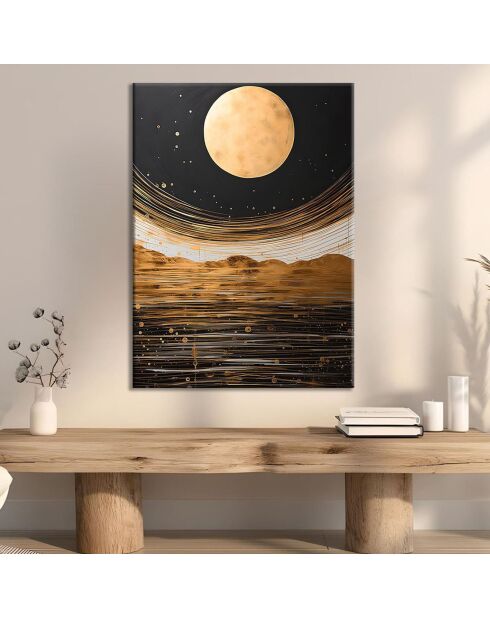 Tableau décoratif doré/noir - 50x70 cm