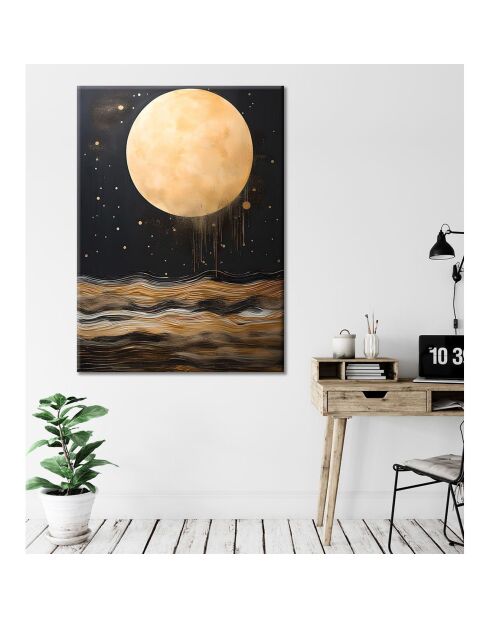 Tableau décoratif doré/noir - 70x100 cm