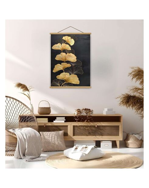 Tableau décoratif doré/noir/argenté - 50x70 cm