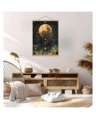 Tableau décoratif doré/noir/argenté - 50x70 cm