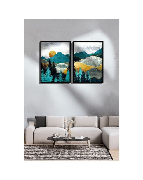 Tableau décoratif multicolore - 33x48 cm