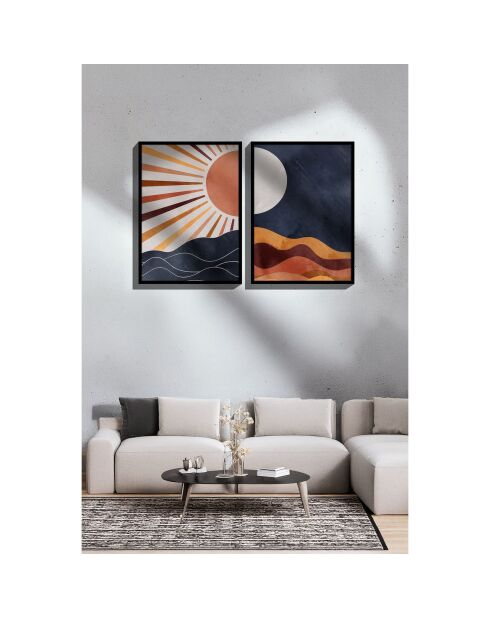 Tableau décoratif multicolore - 33x48 cm