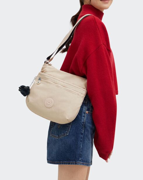 Sac bandoulière Arto beige - 26x29x4 cm