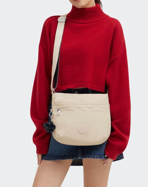 Sac bandoulière Arto beige - 26x29x4 cm