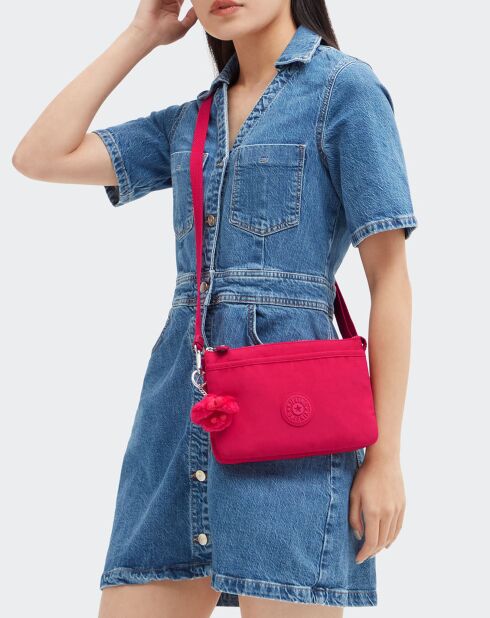 Sac bandoulière Riri rose - 16x24x6.5 cm