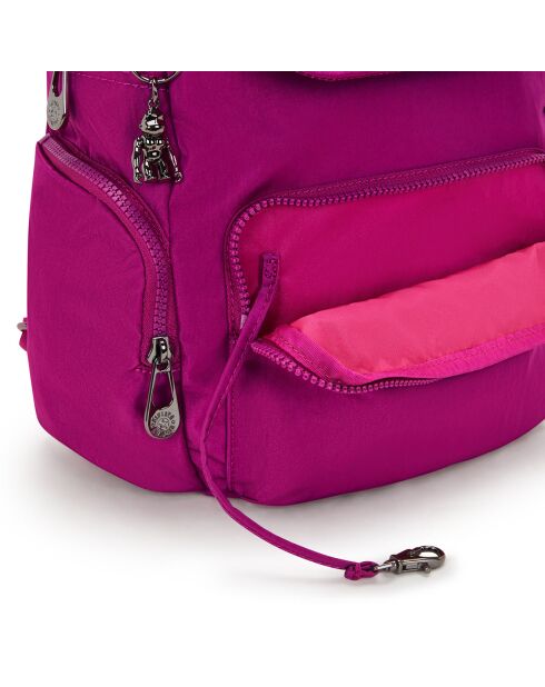 Sac à dos City Zip Mini rose - 33.5x27x19 cm