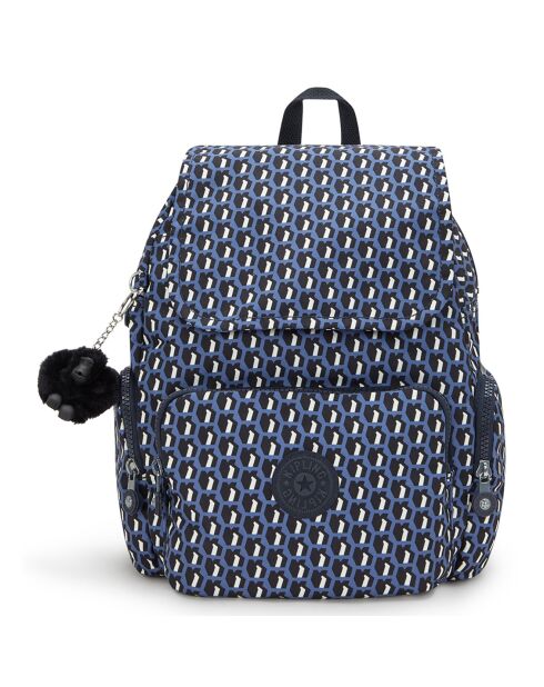 Sac à dos City Zip Mini bleu - 33.5x27x19 cm