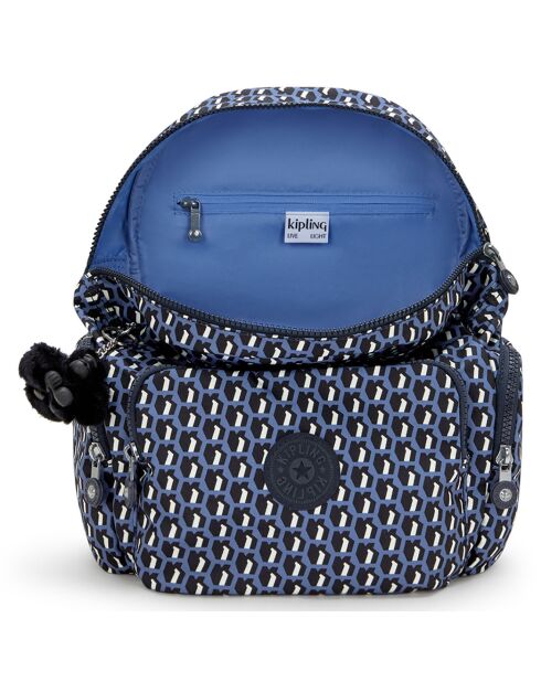 Sac à dos City Zip Mini bleu - 33.5x27x19 cm