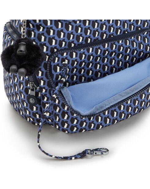 Sac à dos City Zip Mini bleu - 33.5x27x19 cm