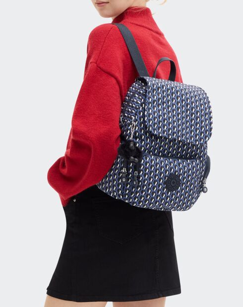 Sac à dos City Zip Mini bleu - 33.5x27x19 cm