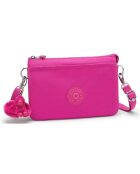 Sac bandoulière Riri rose - 16x24x6.5 cm