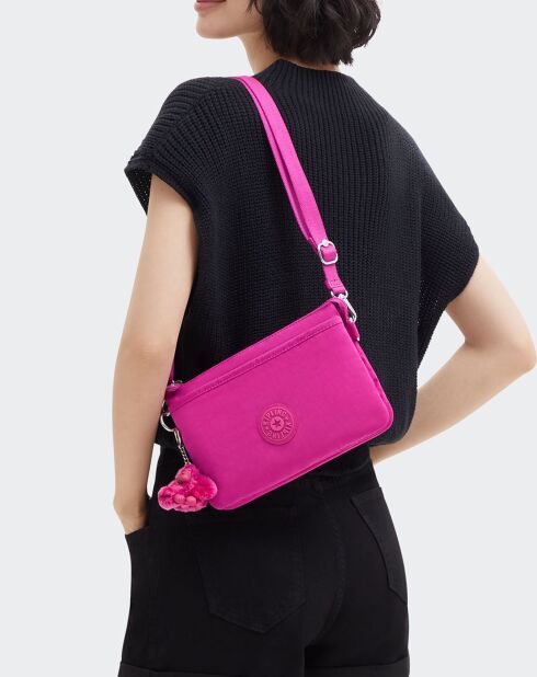 Sac bandoulière Riri rose - 16x24x6.5 cm