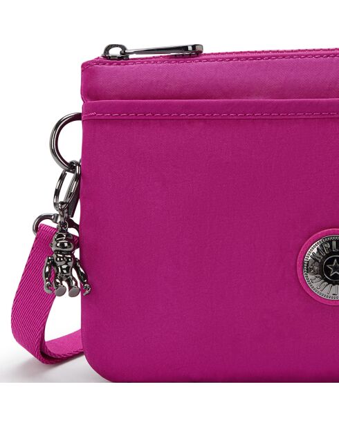 Sac bandoulière Riri rose - 16x24x6.5 cm