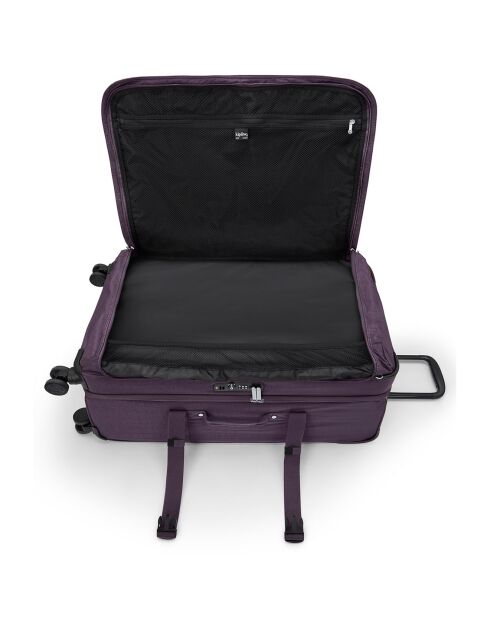 Valise à roulettes Spontaneous L violette - 78x28x41cm
