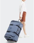 Valise à roulettes Aviana L bleue - 76x43.5x37 cm