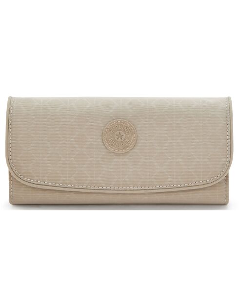 Portefeuille Money Land beige - 10x18.5x3 cm
