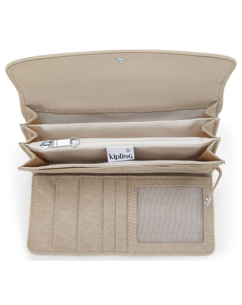 Portefeuille Money Land beige - 10x18.5x3 cm