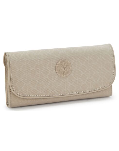 Portefeuille Money Land beige - 10x18.5x3 cm