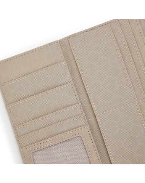 Portefeuille Money Land beige - 10x18.5x3 cm