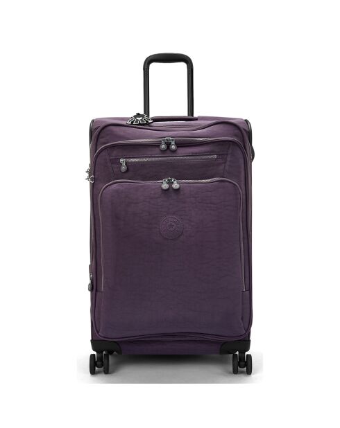 Valise à roulettes New Youri Spin M violette - 68x42x30 cm