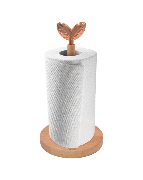 Portarotolo PRINTEMPS D'OR in legno di faggio - 15x31 cm