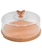 Support en hêtre pour boîtes à gâteaux/fromages PRINTEMPS D'OR bois - 31x22 cm