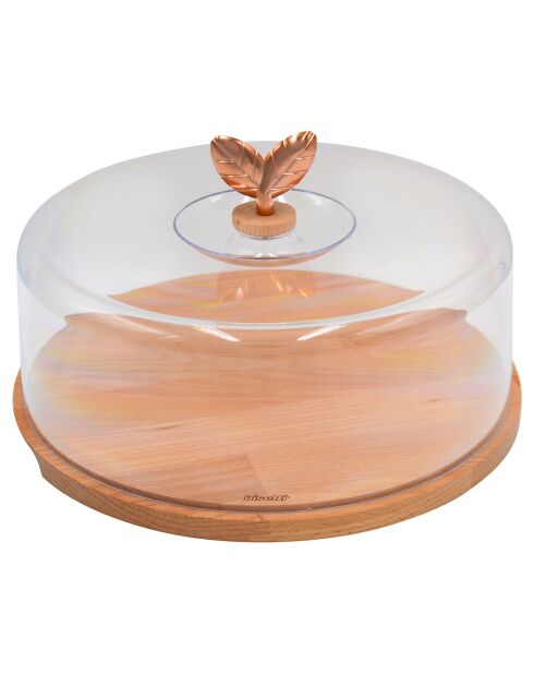 PRINTEMPS D'OR supporto in legno di faggio per scatole per torte/formaggi - 31x22 cm