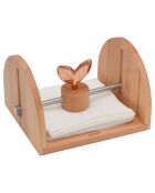 Porte-serviettes en bois de hêtre PRINTEMPS D'OR bois - 20x18x12 cm