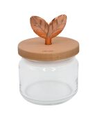 Pot en verre avec bouchon en bois de hêtre PRINTEMPS D'OR bois - 0.75L