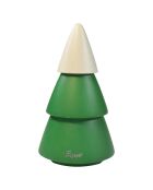 Moulin arbre de noel vert/blanc - 15.5 cm