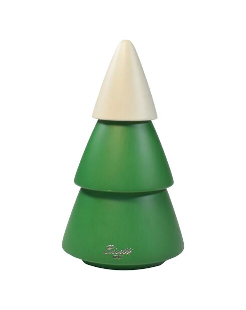 Moulin arbre de noel vert/blanc - 15.5 cm