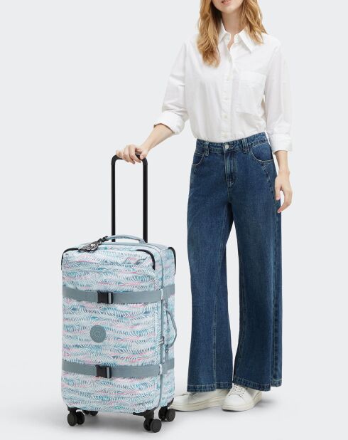 Valise 4 roues Spontaneous M verte - 29x27x14 cm