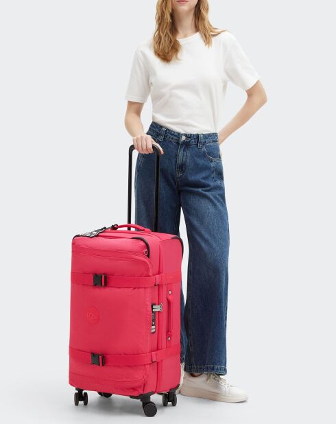 Valise 4 roues Spontaneous M rouge - 22x31x14.5 cm