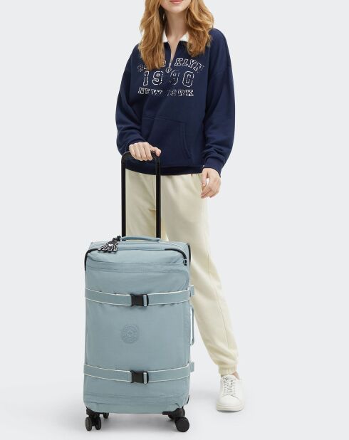 Valise 4 roues Spontaneous M grise - 22x31x14.5 cm