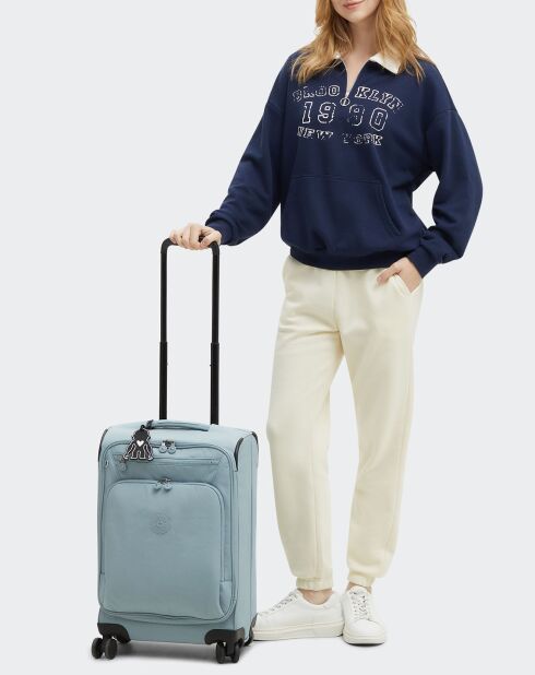 Valise Cabine 4 roues New Youri Spin S grise - 53x33x21 cm