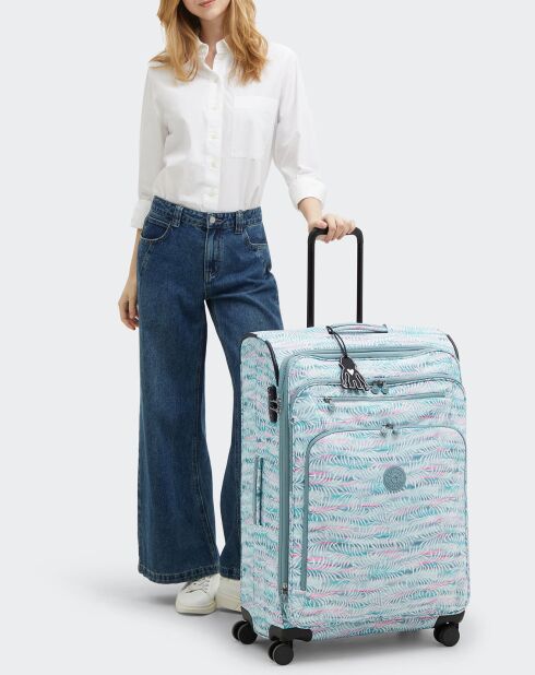 Valise 4 roues New Youri Spin L  verte - 53x33x21 cm