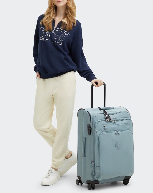 Valise 4 roues New Youri Spin M grise - 53x33x21 cm