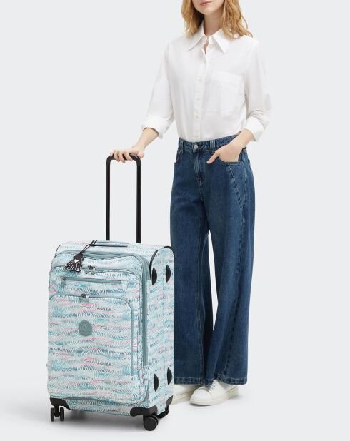 Valise 4 roues New Youri Spin M verte - 53x33x21 cm