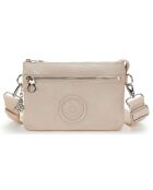 Sac à bandouliére Riri Zip beige - 29x27x14 cm