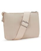 Sac à bandouliére Riri Zip beige - 29x27x14 cm
