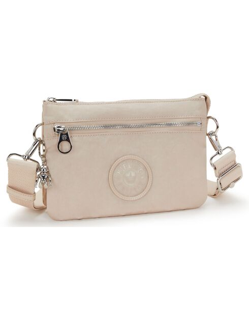 Sac à bandouliére Riri Zip beige - 29x27x14 cm