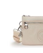 Sac à bandouliére Riri Zip beige - 29x27x14 cm
