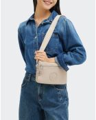 Sac à bandouliére Riri Zip beige - 29x27x14 cm