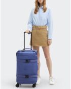 Valise 4 roues Spontaneous M bleue - 22x31x14.5 cm
