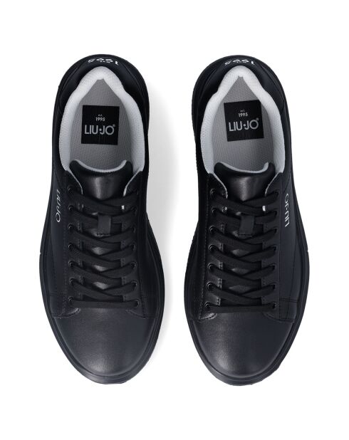 Baskets en Cuir Big noires