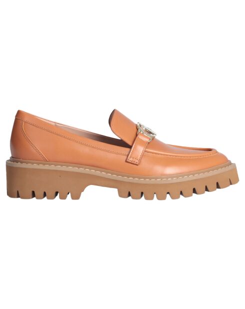 Mocassins en Cuir Cora cognac