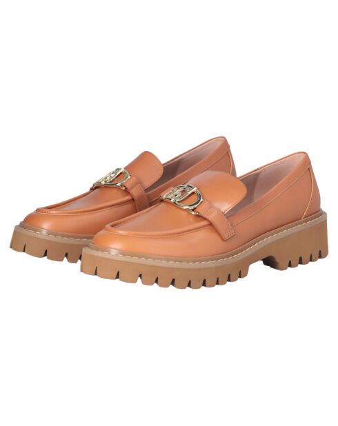 Mocassins en Cuir Cora cognac