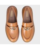 Mocassins en Cuir Cora cognac