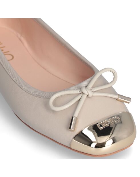 Ballerines en Cuir Dafne taupe